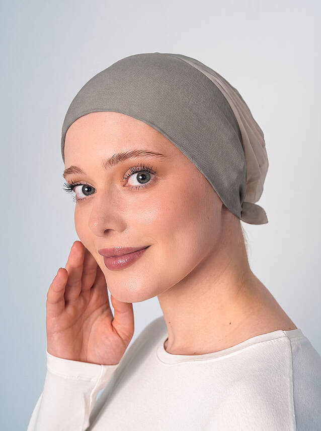 Fileli Kaymaz Fit Bone - Çift Kumaş Silikonlu Bone - 47