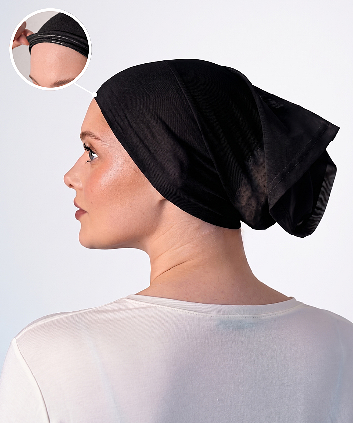 Non-Slip Clima Fit Tube Underscarf - Silicone Grip Breathable Fabric - 2