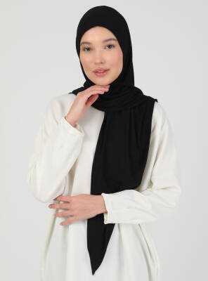 Stretch Viscose Shawl with Zipper Detail - 3
