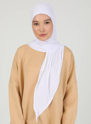 Stretch Viscose Shawl with Zipper Detail - 8