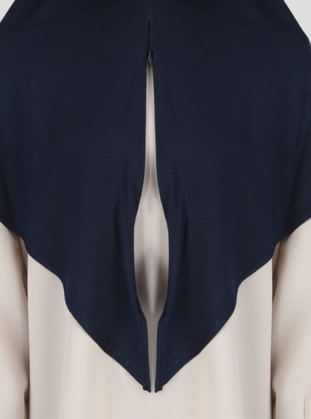 Stretch Viscose Shawl with Zipper Detail - 11
