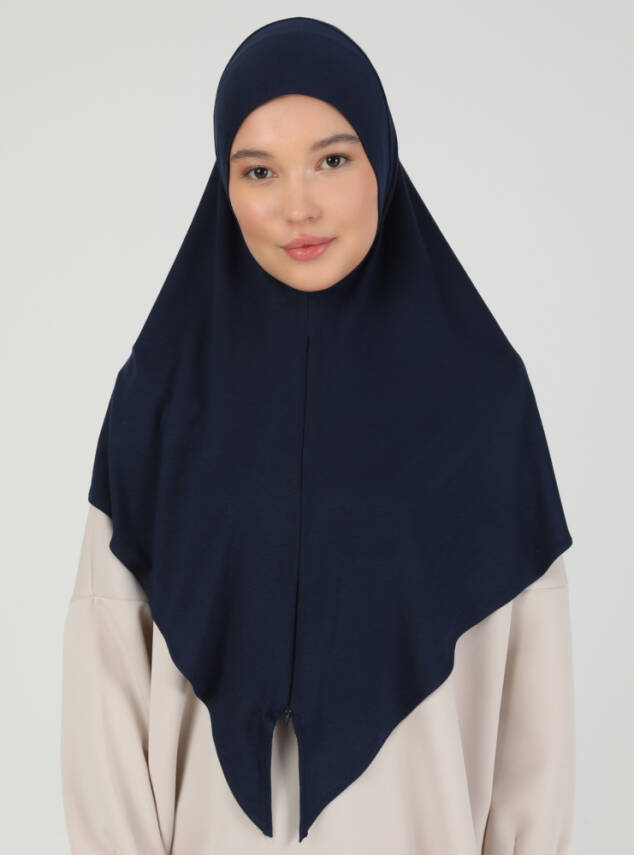 Stretch Viscose Shawl with Zipper Detail - 12