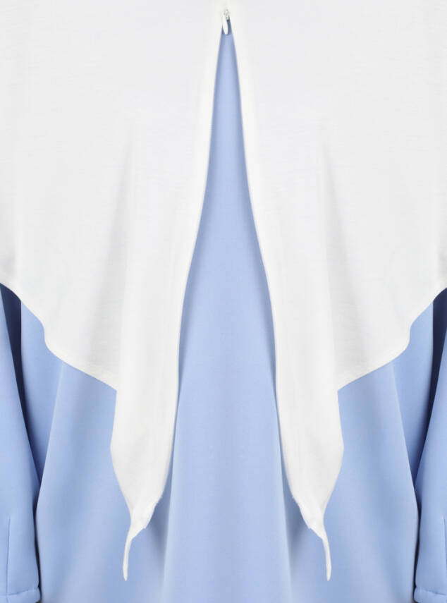 Stretch Viscose Shawl with Zipper Detail - 16