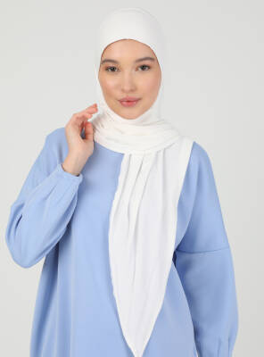 Stretch Viscose Shawl with Zipper Detail - 18