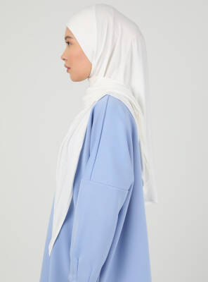 Stretch Viscose Shawl with Zipper Detail - 19