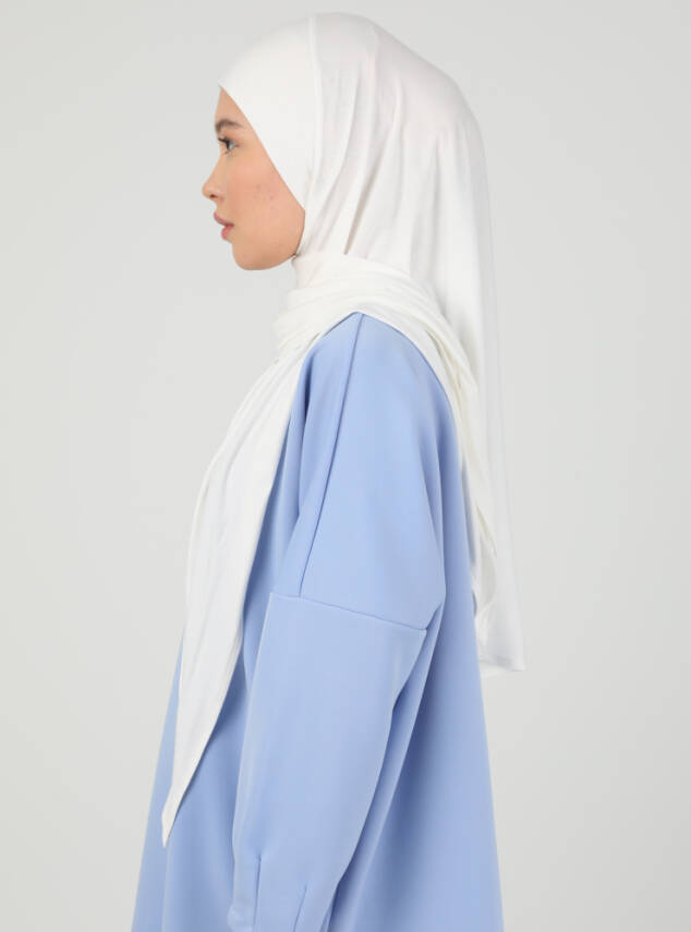 Stretch Viscose Shawl with Zipper Detail - 19