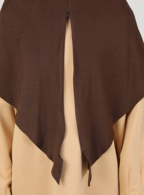 Stretch Viscose Shawl with Zipper Detail - 22