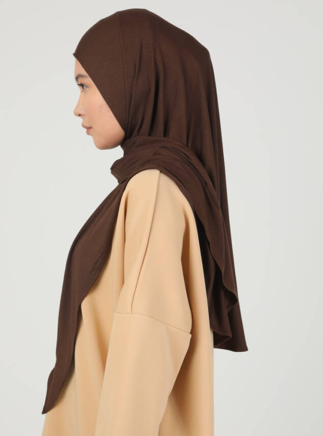 Stretch Viscose Shawl with Zipper Detail - 25