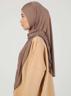 Stretch Viscose Shawl with Zipper Detail - 30