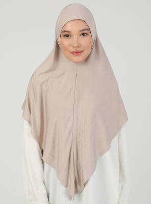 Stretch Viscose Shawl with Zipper Detail - 33
