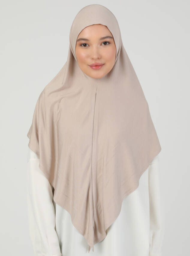 Stretch Viscose Shawl with Zipper Detail - 33