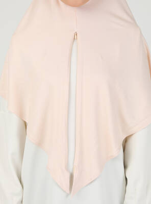 Stretch Viscose Shawl with Zipper Detail - 37