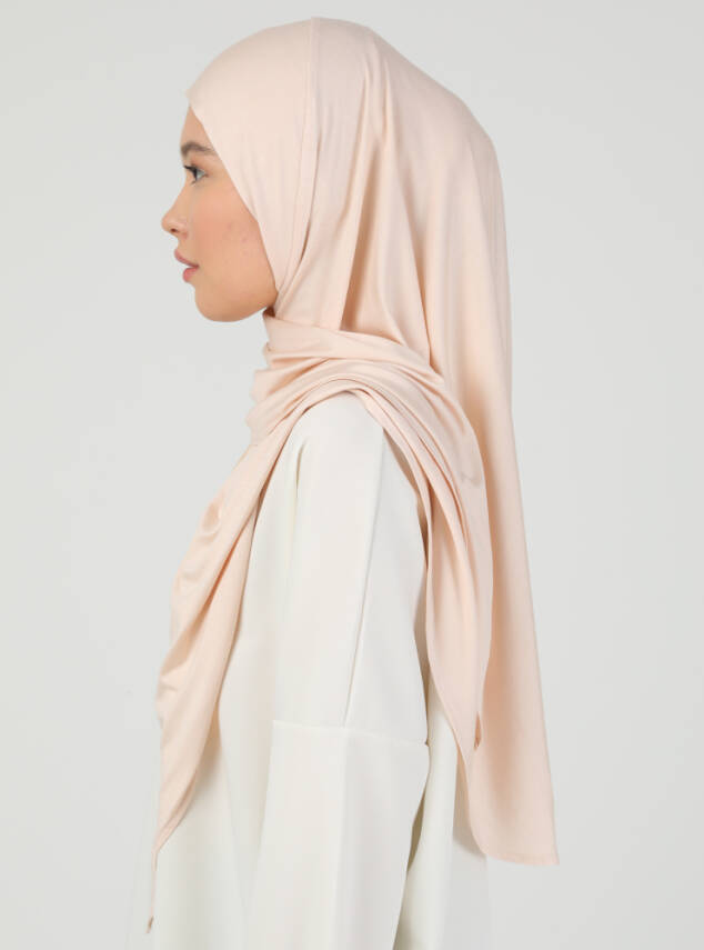 Stretch Viscose Shawl with Zipper Detail - 40
