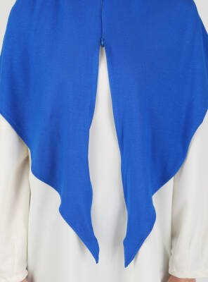 Stretch Viscose Shawl with Zipper Detail - 47