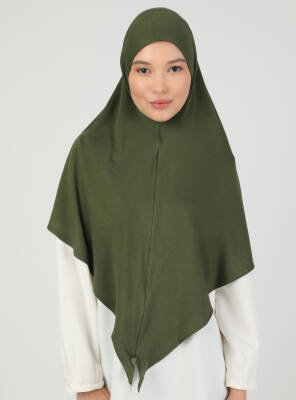 Stretch Viscose Shawl with Zipper Detail - 58
