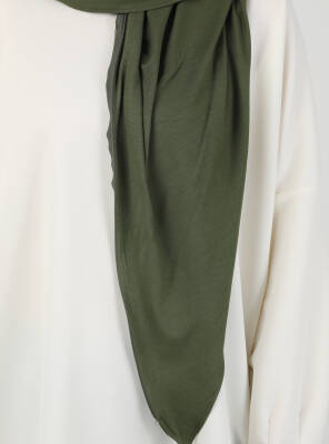 Stretch Viscose Shawl with Zipper Detail - 61