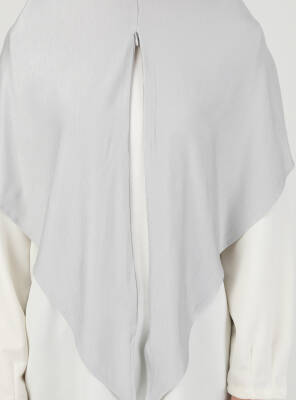Stretch Viscose Shawl with Zipper Detail - 62