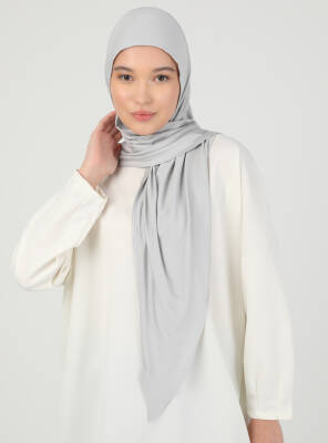 Stretch Viscose Shawl with Zipper Detail - 64