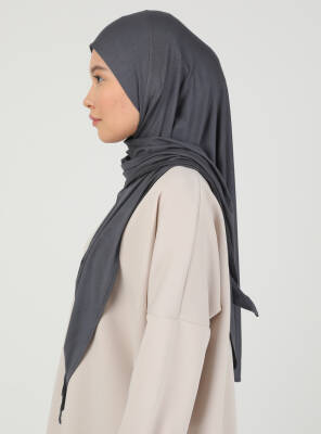 Stretch Viscose Shawl with Zipper Detail - 70