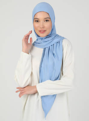Stretch Viscose Shawl with Zipper Detail - 74