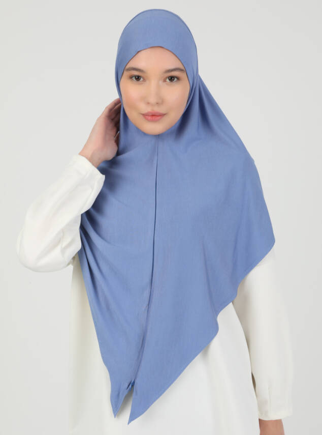 Stretch Viscose Shawl with Zipper Detail - 78