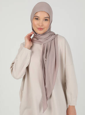 Stretch Viscose Shawl with Zipper Detail - 88