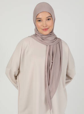 Stretch Viscose Shawl with Zipper Detail - 89