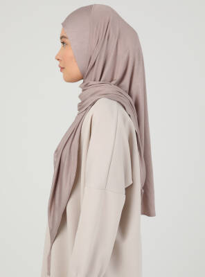 Stretch Viscose Shawl with Zipper Detail - 90