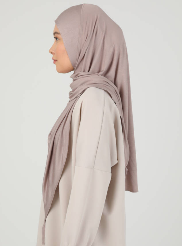 Stretch Viscose Shawl with Zipper Detail - 90