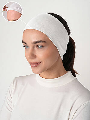 Silicone Grip Bandana with Guipure Lace Detail