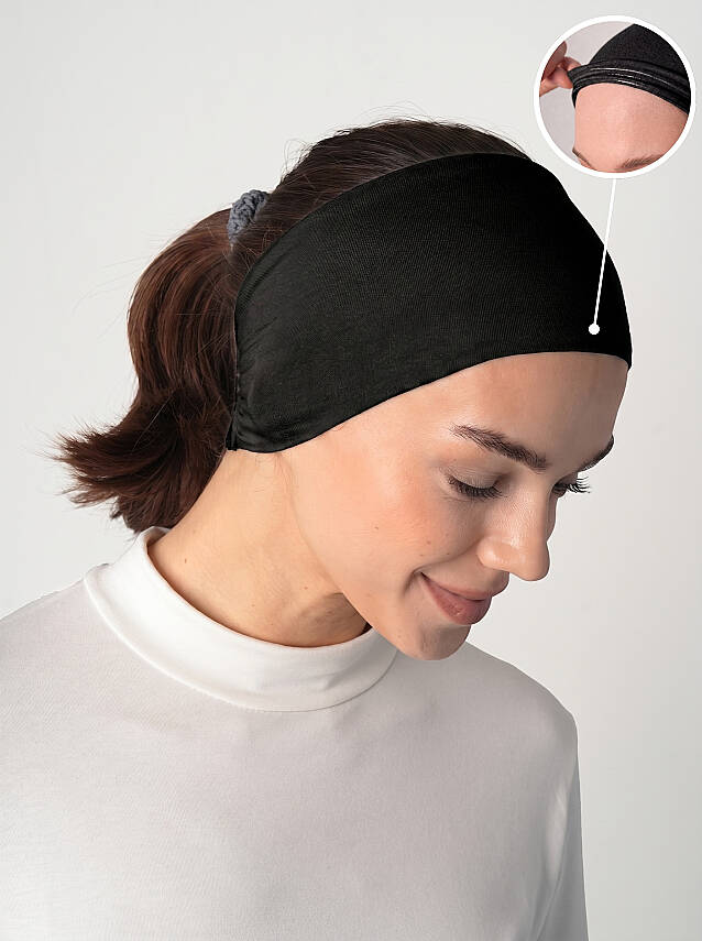 Gipe Detaylı Silikonlu Bandana - 2