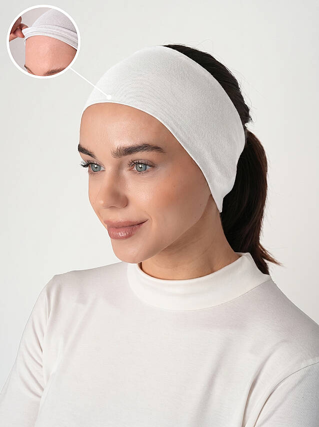 Gipe Detaylı Silikonlu Bandana - 1