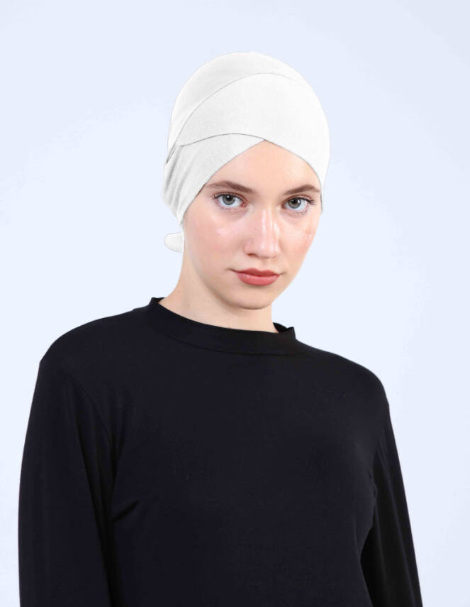Breathable Criss-Cross Underscarf with Mesh Detail - 13