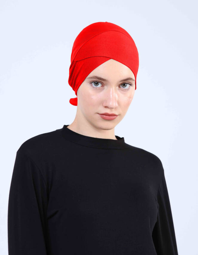 Breathable Criss-Cross Underscarf with Mesh Detail - 87