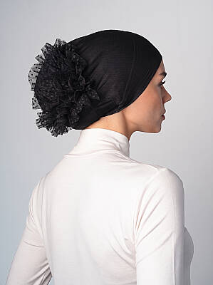 Non-Slip Bandana Underscarf with Bun - 4