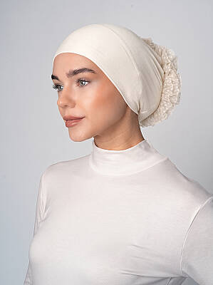 Non-Slip Bandana Underscarf with Bun - 15