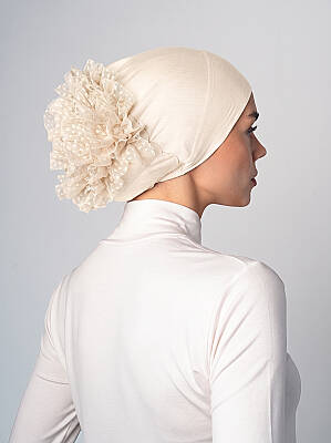 Non-Slip Bandana Underscarf with Bun - 16