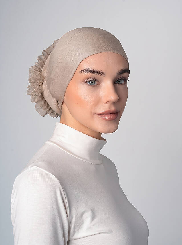Non-Slip Bandana Underscarf with Bun - 20