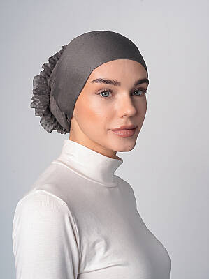 Non-Slip Bandana Underscarf with Bun - 36