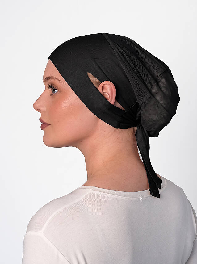 Headphone-Friendly Non-Slip Wide Underscarf - Silicone Grip Wide Underscarf - 3