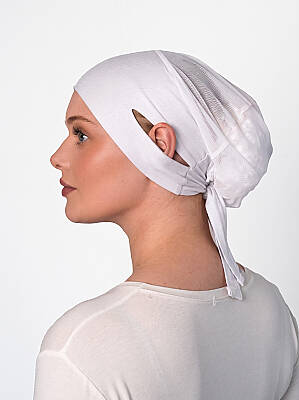 Headphone-Friendly Non-Slip Wide Underscarf - Silicone Grip Wide Underscarf - 7