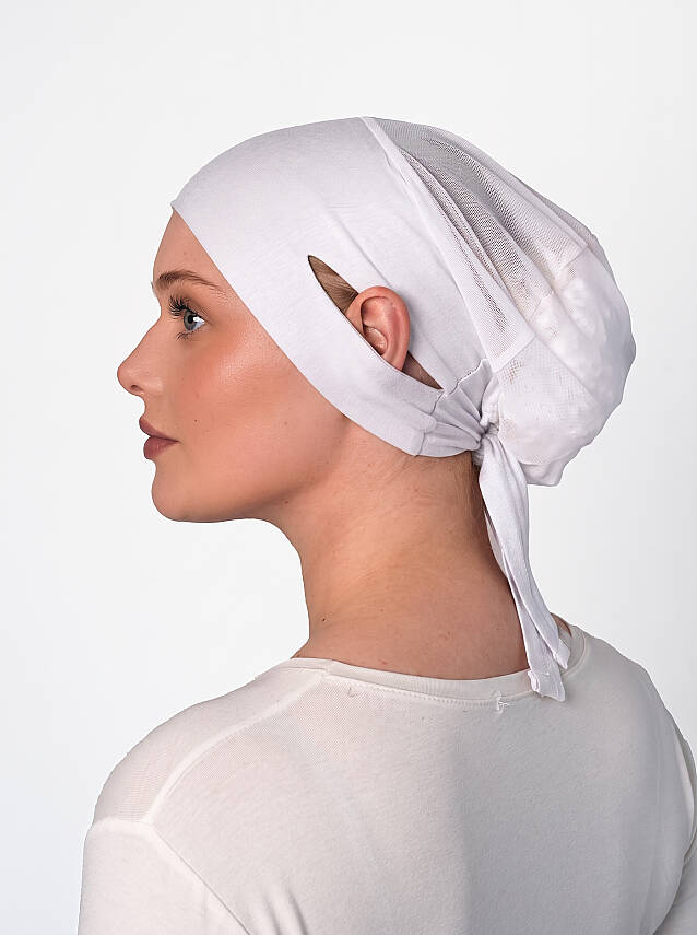 Headphone-Friendly Non-Slip Wide Underscarf - Silicone Grip Wide Underscarf - 7