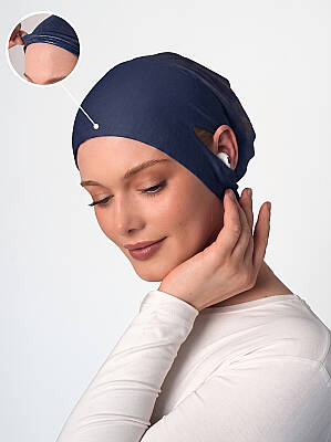 Headphone-Friendly Non-Slip Wide Underscarf - Silicone Grip Wide Underscarf - 10