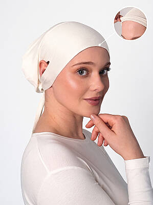 Headphone-Friendly Non-Slip Wide Underscarf - Silicone Grip Wide Underscarf - 14