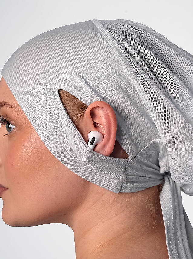 Headphone-Friendly Non-Slip Wide Underscarf - Silicone Grip Wide Underscarf - 40
