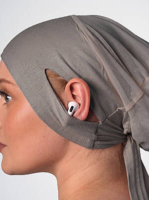 Headphone-Friendly Non-Slip Wide Underscarf - Silicone Grip Wide Underscarf - 44