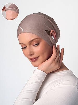 Headphone-Friendly Non-Slip Wide Underscarf - Silicone Grip Wide Underscarf - 45