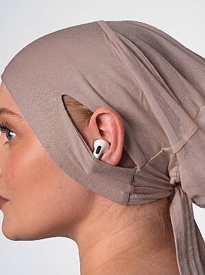 Headphone-Friendly Non-Slip Wide Underscarf - Silicone Grip Wide Underscarf - 48