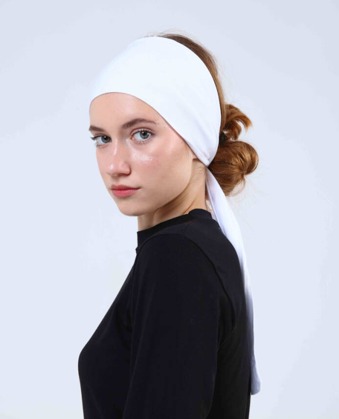 Premium Headband Underscarf - Tie-Back - 4