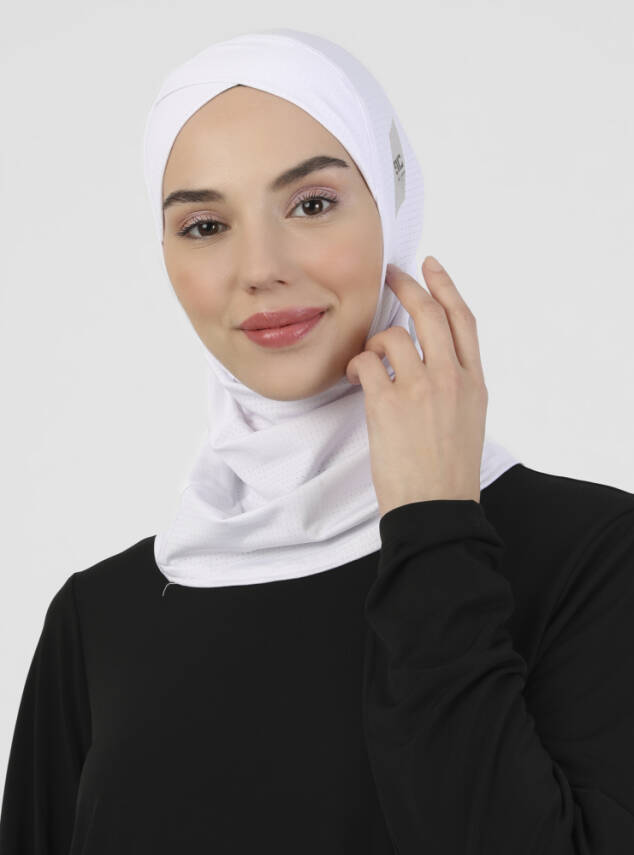 Pro Spor Çapraz Hijab Bone - Gözenekli Mikro Kumaş - 8